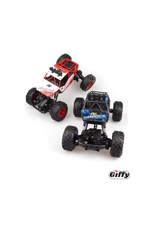 Oyuncak 4x4 Uzaktan Kumandalı Rock Crawler Off Road Aracı 4 Çeker Şarjlı 20 Dk Kullanım Mavi