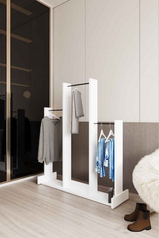 Decormet Salvitor 3lü Elbise Askısı Beyaz Çok Renkli