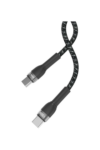 Shira Serisi Type-c To Type-c Pd Kablo 50cm 100w Siyah