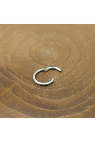 Aya Tasarım Gümüş Renk Menteşeli Helix/kıkırdak Piercing Gümüş