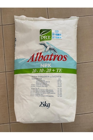 Doktor Tarsa Albatros 20 10 20 Npk Damlama Gübresi 25 Kilogram