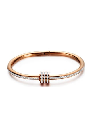 Rose Gold Kadın's Bileklik Solmayan Paslanmaz Çelik Bileklik Moda Mücevher Altın Gümüş Rose Gold