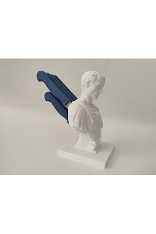 Julius Caesar Jül Sezar Bıçak Standı Bıçaklık  Bir Darbe De Sizde Beyaz