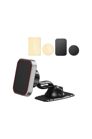 Maiyame C1 Kırmızı Pinguin Modeli, 6 Mıknatıslı Çift Başlı 360 Döner Araç İçi Manyetik Telefon Tutucu - Navigasyon Ve Eğlence İçin Kolay Kurulumlu