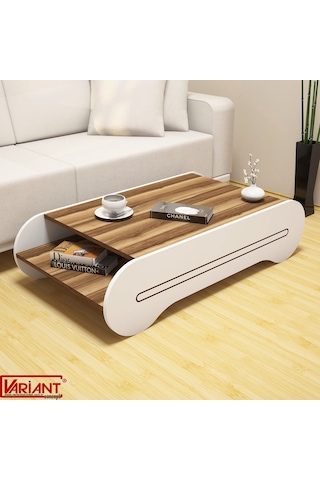 Variant Cool Orta Sehpa Ceviz - Beyaz