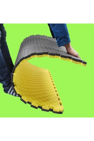 Ges Medikal Kalınlık Tatami Sarı Siyah 100 x 100 26 MM Çok Renkli