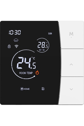 Hangfox Sdm6 Akıllı Isıtma Kontrol Cihazı 16a Wifi İle Uzaktan Kontrol, Enerji Tasarruflu Sabit Sıcaklık, 3m Sensör Kablosu Dahil