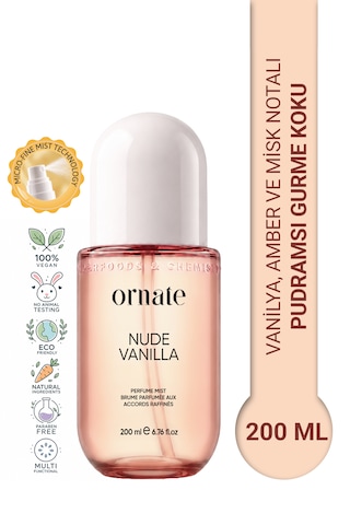 Ornate Nude Vanilla Saç ve Vücut Spreyi 200 ML