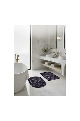 2 Li Sihirli Paspas,su Emici, Kaymaz Tabanlı, Banyo,duş,mutfak,lavabo,balkon Kapısı 57,5x38 Cmx 2 Siyah Ayıcık