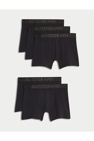 Marks & Spencer 5'li Boxer Seti T14005330a Siyah