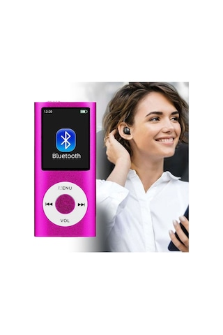 5007mp 8gb Tf Kart Metal Mp3 Player Renli Ekranlı Fm Radyolu Bluetoth Lu Hafıza Kartı Girişli Müzik Çalar 8gb
