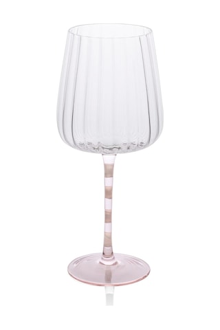 The Mia Şarap Kadehi Pembe Beyaz 500 Ml Çok Renkli