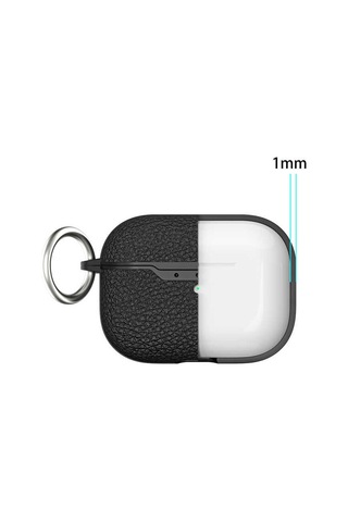 Apple Uyumlu AirPods Pro 2 Kılıf Deri Görünüm Silikon A03