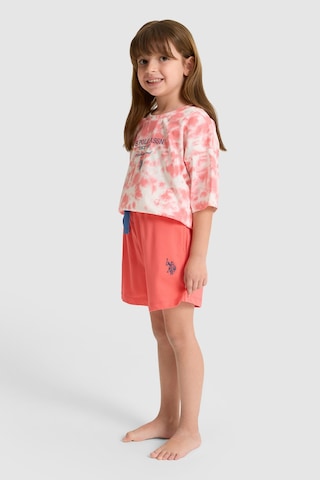 U.s. Polo Assn. Kız Çocuk Mercan Pijama Takım 50326614-vr204 Coral