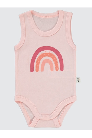Civil Baby Kız Bebek Çıtçıtlı Badi 1-36 Ay Pudra