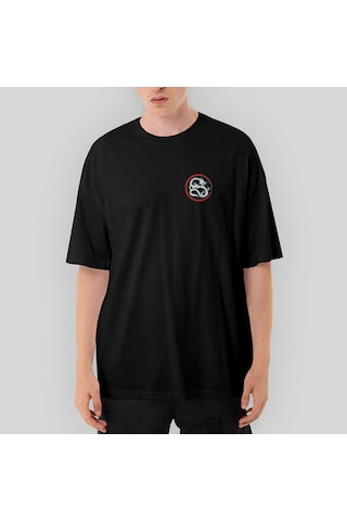 Dragon Karate Oversize Siyah Tişört Siyah