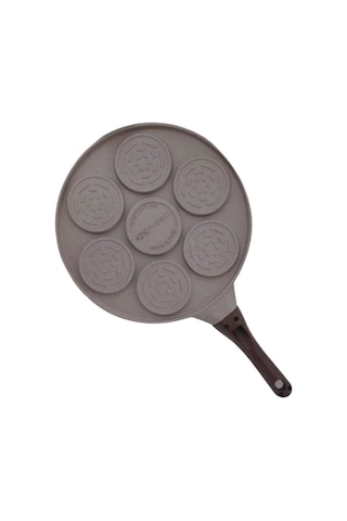 Thermoad Granit Döküm Emojili Pankek Tavası Vizon 28 Cm Vizon