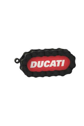 Ducati Marka Motosiklet İçin Anahtarlık Beyaz - Kırmızı