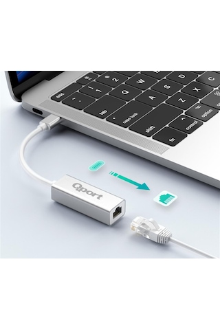 Qport Q-tr45 Type-c To Rj45 Ethernet Cevırıcı