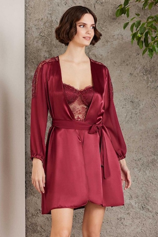 Pierre Cardin 6005 Kadın Saten Dantelli 6'lı Set-bordo Bordo