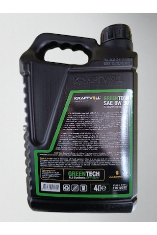 Kraftvoll Greentech 0W-30 Motor Yağı 4 L