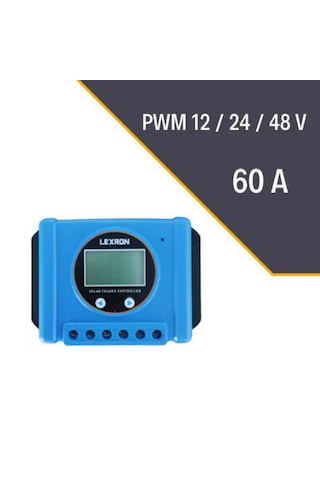 Lexron 60A Amper Pwm Solar Güneş Akü Şarj Kontrol Cihazı