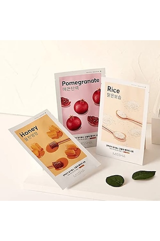 Mıssha Bal Özlü Parlak Görünüm Sunan Ve Yoğun Nemlendirici Yaprak Maske 1ad Airy Fit Sheet Mask Honey