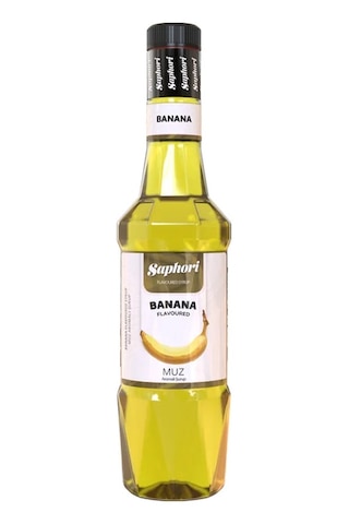 Saphori Muz Aromalı Kokteyl Şurubu Muz Şurubu 700 Ml