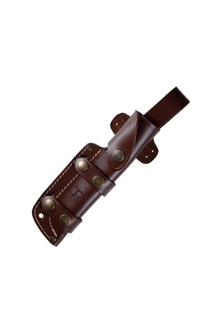 Cudeman 295-k Mt-1 Cocobolo Ağacı Saplı Deri Kılıflı Kamp Bıçak Kahverengi