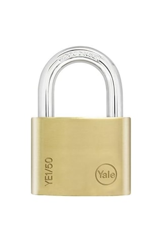 Yale Essential Serisi 50 Mm Prinç Sarı Asma Kilit