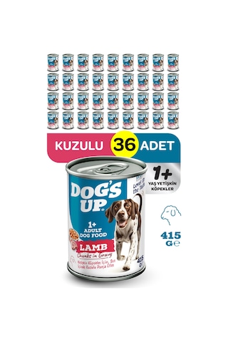 Dogs Up Yaş Yetişkin Köpek Maması Kuzu Etli 415gr 36lı