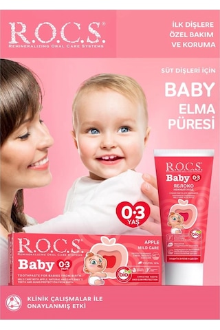 R.o.c.s. Baby 0-3 Yaş Elma Püresi Diş Macunu 35ml