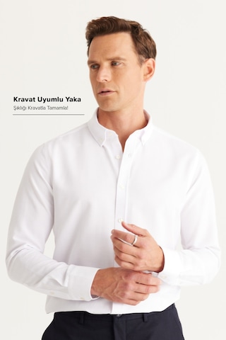 Ac&Co / Altınyıldız Classics Erkek Gömlek (465122575) Beyaz
