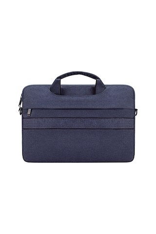 St02s Su Geçirmez Yırtılma Direnci Gizli Taşınabilir Askı Tek Omuzlu Çanta 15.6 İnç Dizüstü Bilgisayarlar İçin, Bavul Kemeri İle Lacivert