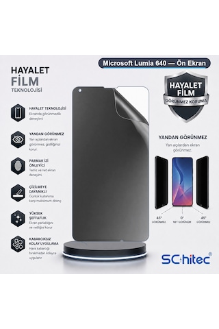 Lumia 640 Uyumlu Ön Yüzey Hayalet Privacy Hidrojel Ekran Koruyucu 09211052