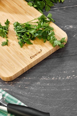 Cooker Bambu 34x24x2 Kesme Tahtası Ckr3917 Bej