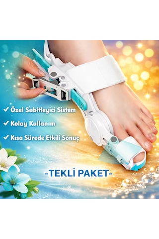 Tekli Ergonomik Ayak Baş Parmak Ateli Halluks Valgus Kemik Düzeltme Aparatı Ortopedik Atel