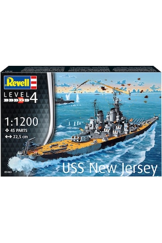 Revell Maket Model Kit Battleship Uss New Jersey 5183