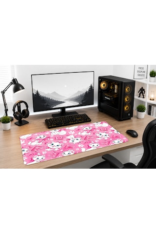 Karışık-01 40x90 Gaming Kaymaz Taban Oyuncu Ultra Pürüzsüz Mousepad 006
