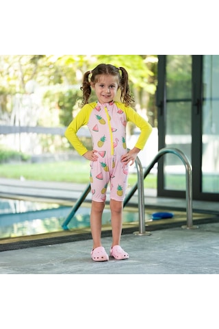 Owli Sunsafe Uv Korumalı Swimsuit Mayo Flamingo 001