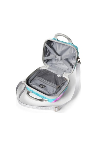 Coral High Renkli Çizgili Omuz Askılı Pc Makyaj Çantası 16904