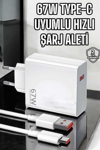 Şarj Aleti Turbo Hızlı 67w Type-c Hızlı Şarj 21391584