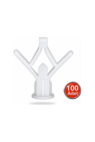 Kanatlı Alçıpan Dübeli Plastik Kelebek Dubel 100'lü Paket, Hr0356101