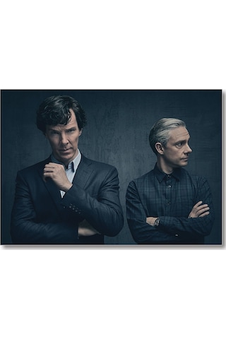 Cakasepetim Sherlock Holmes Ve Dr Watson Ahşap Mdf Tablo