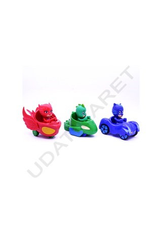 Pjmask Pijamaskeliler 3 Lü Arabalı Karakter Seti
