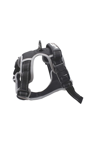 M-pets Hıkıng Reflektörlü Soft Sırt Tasması Black Xl