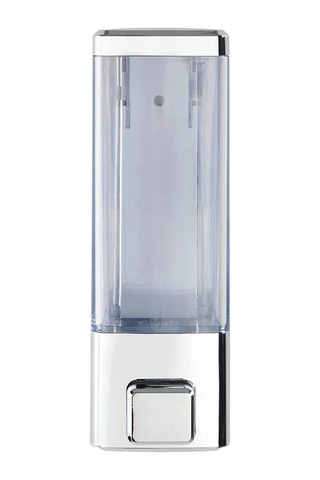 Duvar Tipi Manuel Sıvı Sabunluk 15 Adet Yapıştırmalı Ve Vidalı Akıtmaz Sabun Dispenseri 350 Ml V-1 Gri