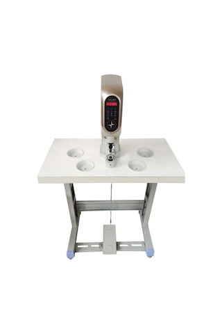 Yarı Otomatik Elektronik Çıt Çıt Kuş Gözü Rivet Çakım Pres Makina
