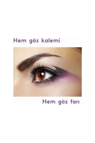 Kirpi Mor Göz Kalemi - Damson Mor Siyah