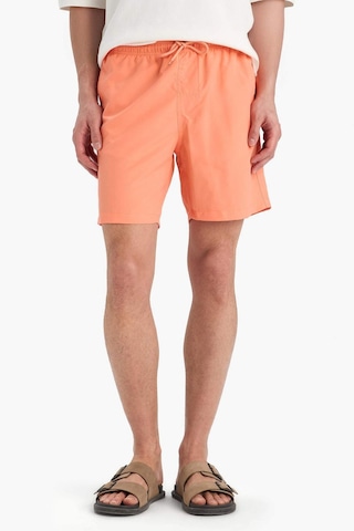 DeFacto Regular Fit Kısa Boy Cepli File Astarlı Beli Bağcıklı Düz Hafif Kumaş Deniz Şortu E5133AXNSOG99